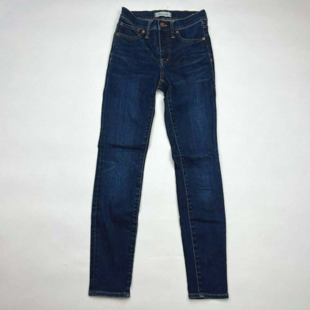 Madewell 9'' High Rise Skinny Denim Jean Stretch Cotton Pockets Blue Women 24